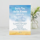 ミセス＆ミセス サンディ・トゥーズ 婚約パーティー 空と砂 招待状 (スタンド正面)