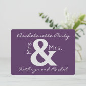 ミセス&ミセス・バチェロレッテ招待状 招待状 (スタンド正面)