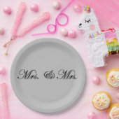 ミセス&ミセス  ペーパープレート (パーティー)