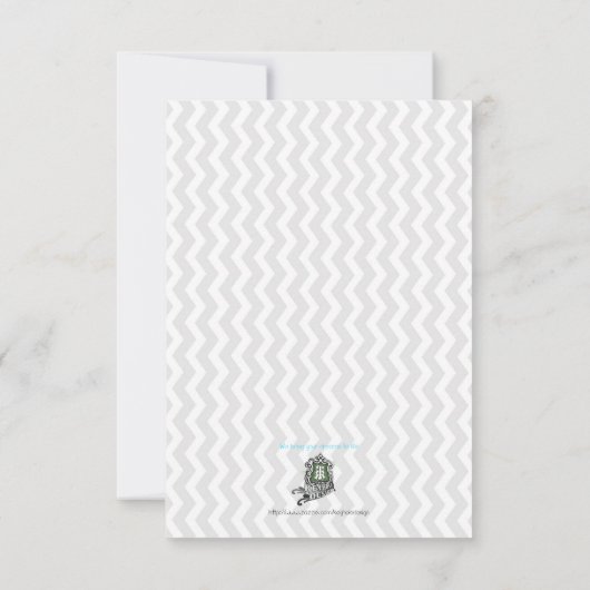 ミセス＆ミセス・ボウ 招待状 (裏面)