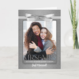 ミセス&ミセス・レズビアンゲイウェディングレセプション招待状 招待状