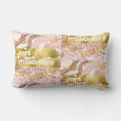 ミセス・ミリオネア©私は金ゴールドとダイヤモンドみたいだ！Th ランバークッション (裏面)