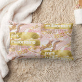 ミセス・ミリオネア©私は金ゴールドとダイヤモンドみたいだ！Th ランバークッション (ブランケット)