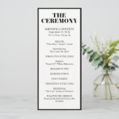 ミセス・モダンはっきりした結婚式 プログラム (スタンド正面)