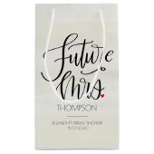 ミセス モダンカリグラフィー ブライダルシャワー スモールペーパーバッグ (裏面)