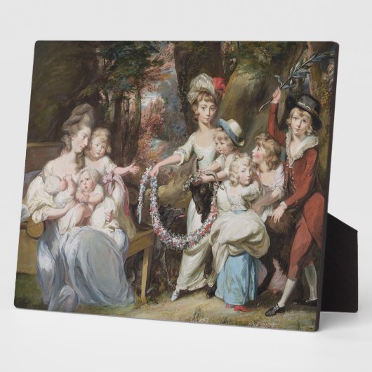 ミセス・ユスティニアン・カサマホルと子供8人 フォトプラーク (側面)