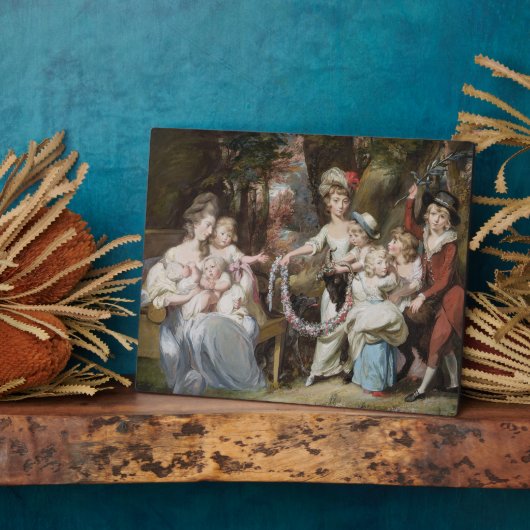 ミセス・ユスティニアン・カサマホルと子供8人 フォトプラーク (側面)