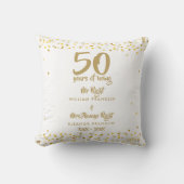 ミセス・ライト・おもしろい・ゴールデン結婚50周年記念 クッション (正面)