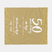 ミセス・ライト・おもしろい・ゴールデン50周年記念 フリースブランケット (正面(横))