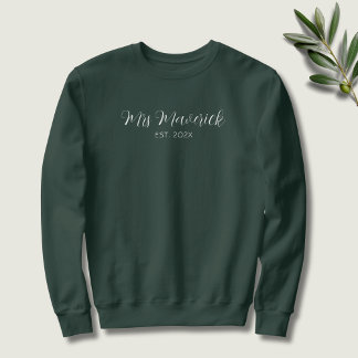 ミセス・ラストカスタムネーム花嫁は未来のミセス スウェットシャツ