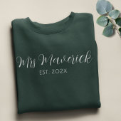 ミセス・ラストカスタムネーム花嫁は未来のミセス スウェットシャツ
