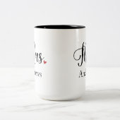 ミセス・ラストネーム夫婦贈呈 ツートーンマグカップ (中央)