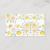 ミセス・レモンズ&キスズ・シャワー・ゲームのバラ数 プレイスカード (裏面)