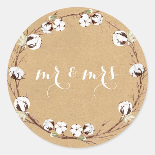 ミセス・封筒用シール素朴 ラウンドシール (正面)