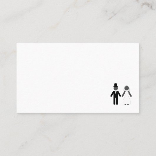 ミセス・座席表結婚した プレイスカード (裏面)