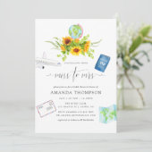 ミセス・恋しく思・ブライダルシャワーに水の色 招待状 (スタンド正面)