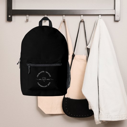 ミセス・白黒新婚 プリントバックパック