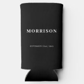 ミセス・白黒結婚式の引き出物 スリム缶クーラー (裏面)