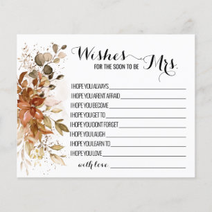 ミセス・秋の結婚式・シャワーを願う チラシ