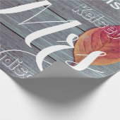 ミセス・結婚ミセス/周年記パーソナライズされた号 ラッピングペーパー (角)