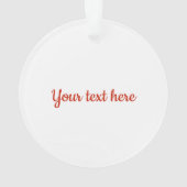 ミセス・雪だるま・アクリルの可愛いクリスマスポット オーナメント (裏面)