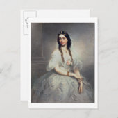 ミセス・C.W.ストウトンのポートレート(d.1907)、三角 ポストカード (正面/裏面)