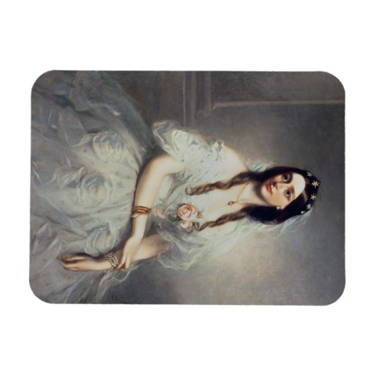 ミセス・C.W.ストウトンのポートレート(d.1907)、三角 マグネット (横)