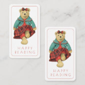 ミセスBEARブックマーク – 3.5x2カード ノートカード (正面/裏面)
