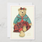 ミセスBEAR 5x7フラットクリスマスカード シーズンカード (正面)