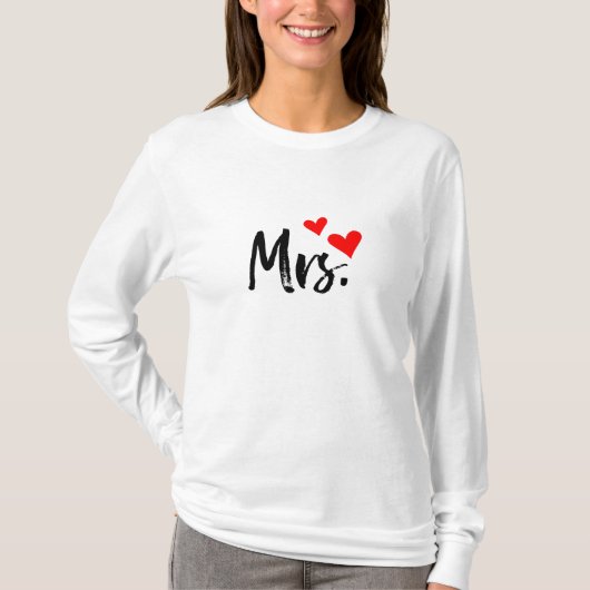 ミセスTシャツ – Love Statement Tee with Sweetハート Tシャツ (正面)