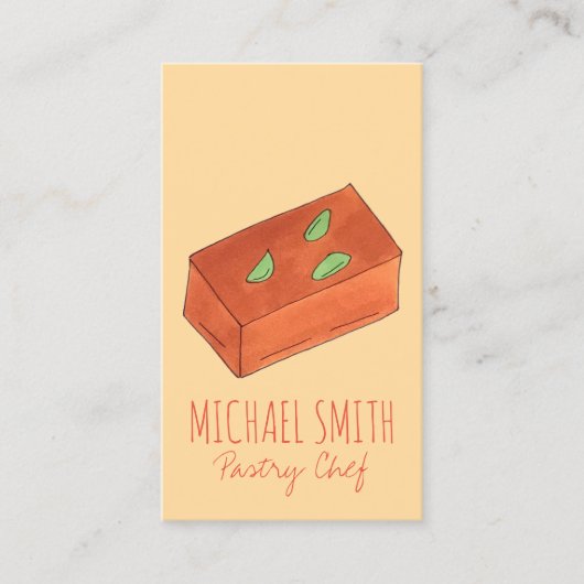 ミソアパックインディアンスイーツベーカリーパティシシェフフード 名刺 (正面)