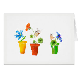 ミソサザイおよび植木鉢