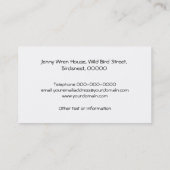 ミソサザイのヴィンテージの名刺 名刺 (裏面)