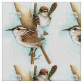 ミソサザイの生地 ファブリック (クローズアップ)