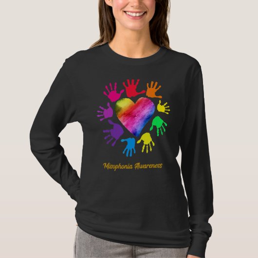 ミソフォニア認識度ハンズミソフォニア Tシャツ (正面)