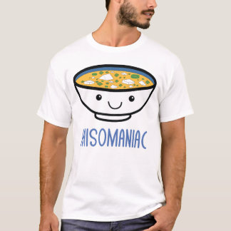 ミソマニアッおもしろいク味噌日本の汁かわいいアニメ Tシャツ