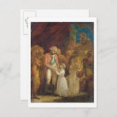 ミゾールのスルタン、ティプ・サヒブの二人の息子の引き渡し ポストカード (正面/裏面)