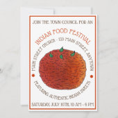 ミタイインディアンスイーツラドゥラドオフードフェスティバル 招待状 (正面)