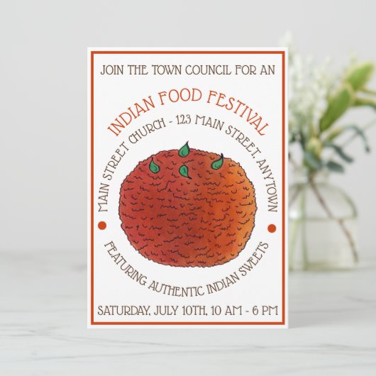 ミタイインディアンスイーツラドゥラドオフードフェスティバル 招待状 (スタンド正面)