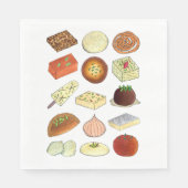 ミタイインディアンスイーツ菓子デザートIndia スタンダードランチョンナプキン (正面)