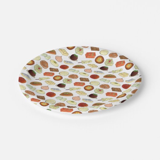 ミタイインディアンスイーツ菓子デザートIndia ペーパープレート (アングル)