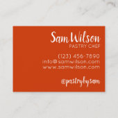 ミタイインディアンスイートショップ菓子パティシエ 名刺 (裏面)