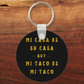 ミタコス・エス・ミ・タコ・チンコ・デ・マヨメキシコ料理スパン キーホルダー (正面)