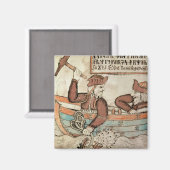 ミダガードのヘビのためのトール魚釣り マグネット (正面/裏面)