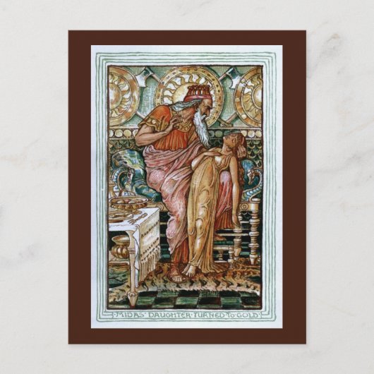 ミダスの娘が金ゴールド ポストカード (正面)