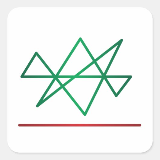 ミダススター霊気シール スクエアシール (正面)