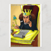 ミダス王が贈答用の一般的な金ゴールドおもしろいティーをキャッチ ポストカード (正面)