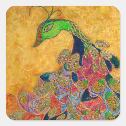 ミダス絵を描シール スクエアシール (正面)