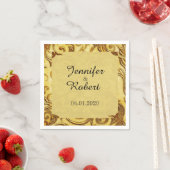 ミダスTouch結婚金ゴールドナプキン スタンダードカクテルナプキン (インサイチュ)