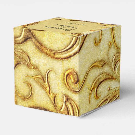 ミダスTouch金ゴールド結婚式の引き出物ボックス フェイバーボックス (裏面サイド)